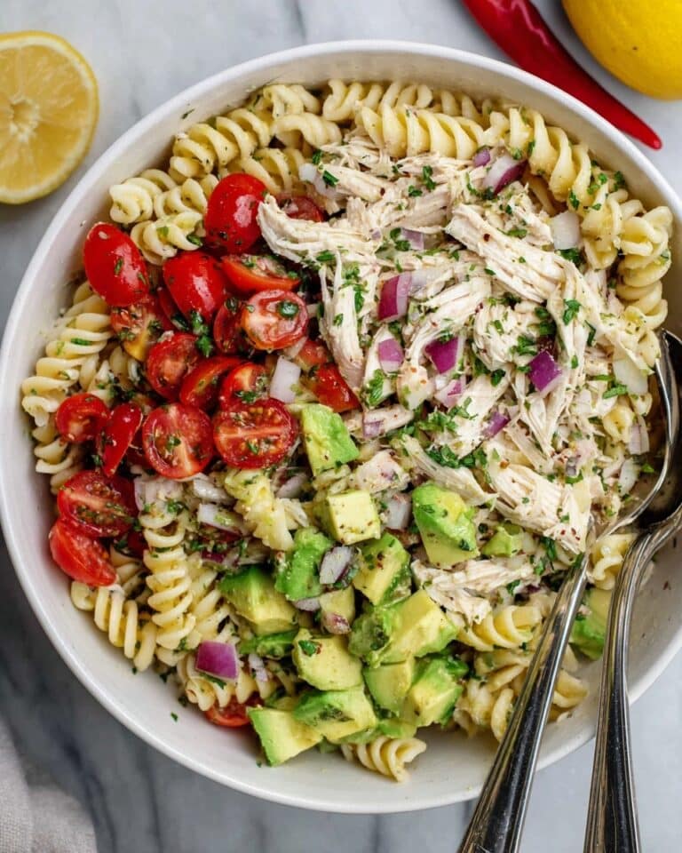Chicken Avocado Pasta Salad Recipe