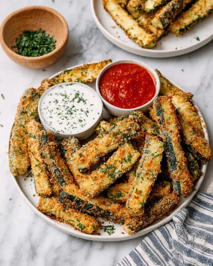 Extra Crispy Baked Zucchini Fries Recipe