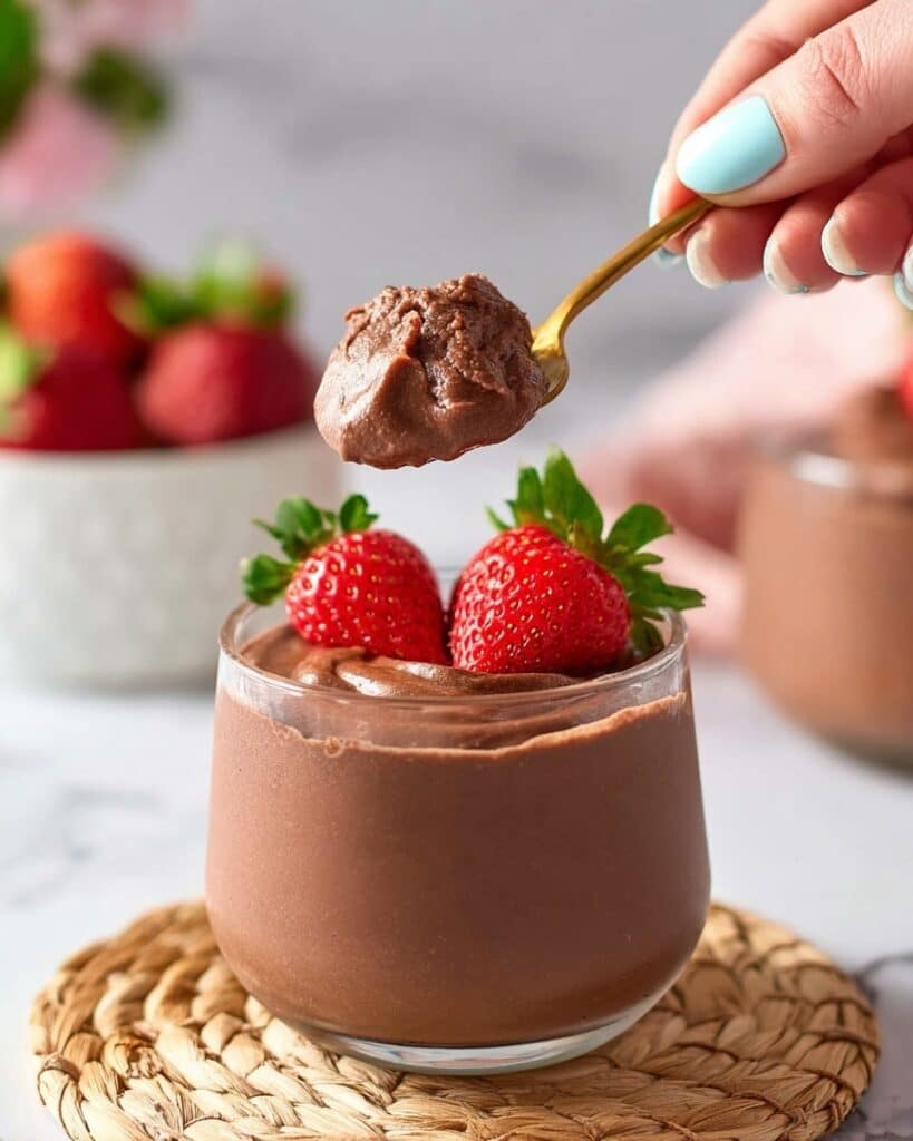 Cottage Cheese Mousse with Cocoa and Maple Syrup Recipe