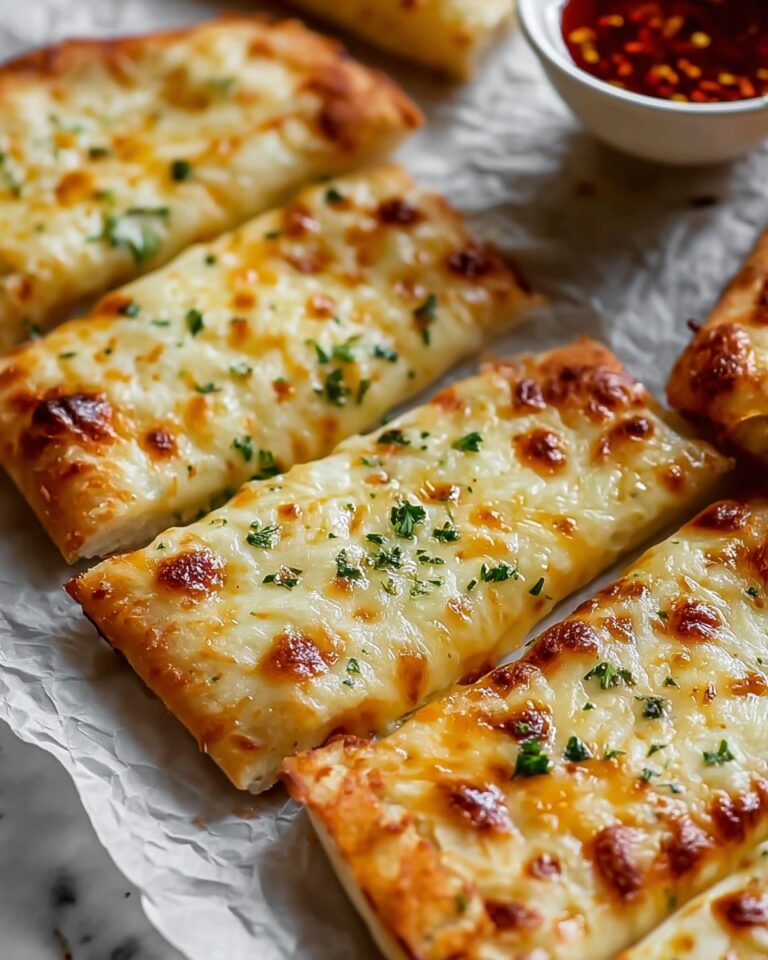 Cheesy Garlic Breadsticks with Marinara Recipe