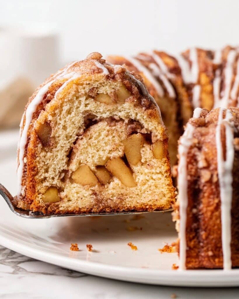 Cinnamon Peach Bundt Cake Recipe