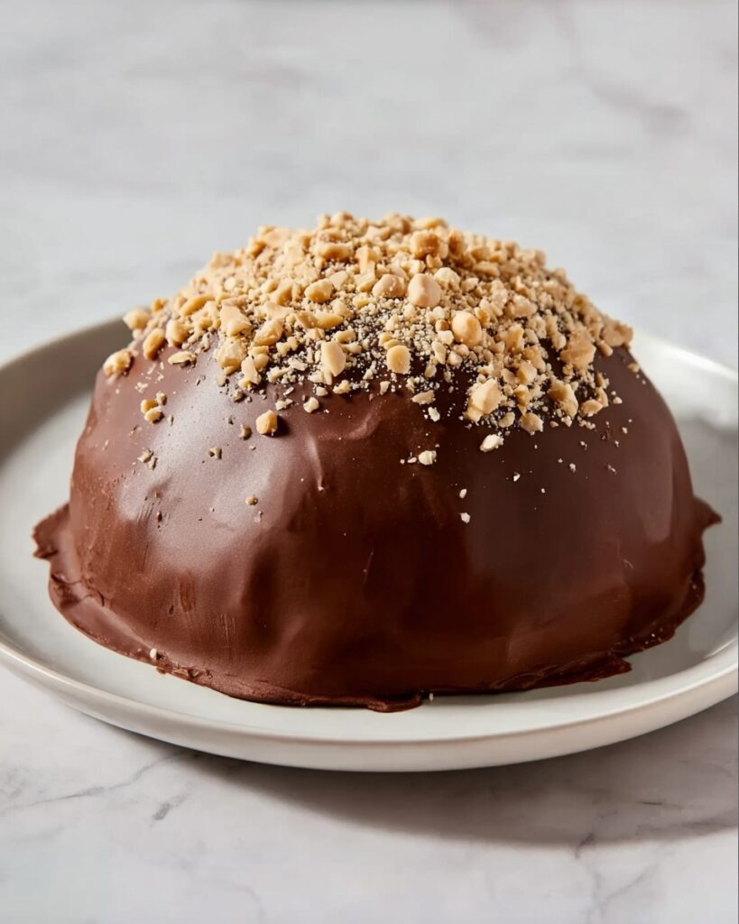 Tartufo Ice Cream Dessert with Amarena Cherries and Chocolate Shell Recipe