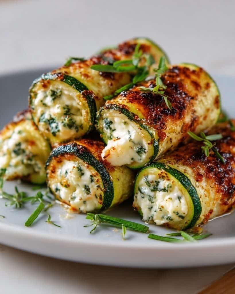 Crispy Ricotta Zucchini Rolls Recipe