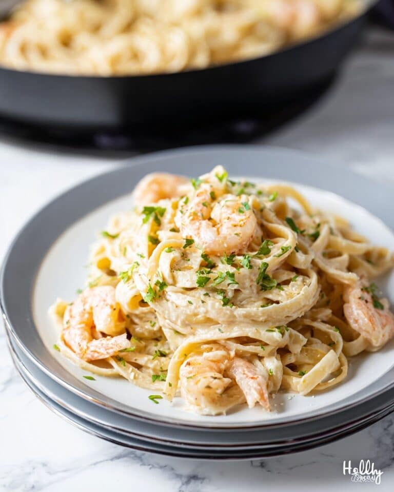 Creamy Garlic Butter Shrimp Pasta Recipe
