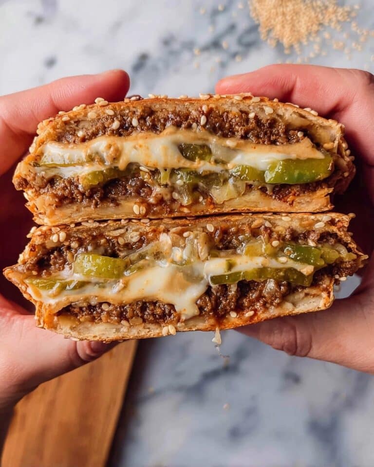Rice Paper Cheeseburger Wellington with Crispy Fries Recipe