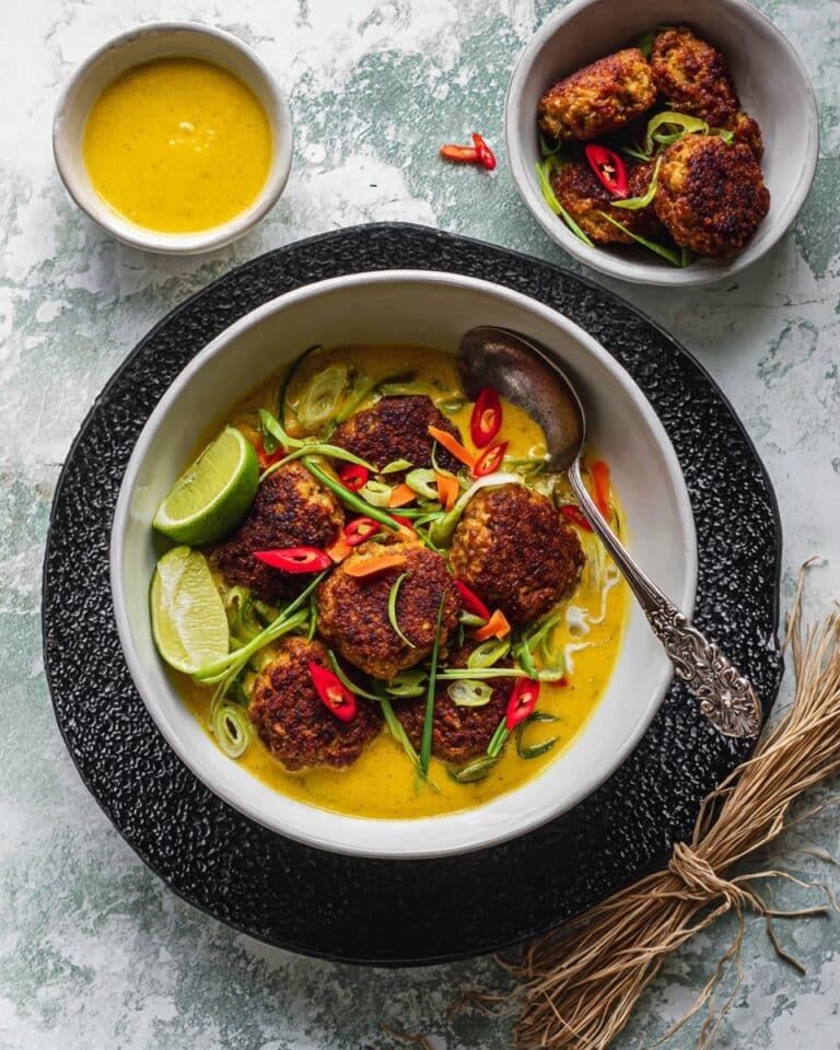 Vegan Meatballs with Mango Coconut Sauce Recipe