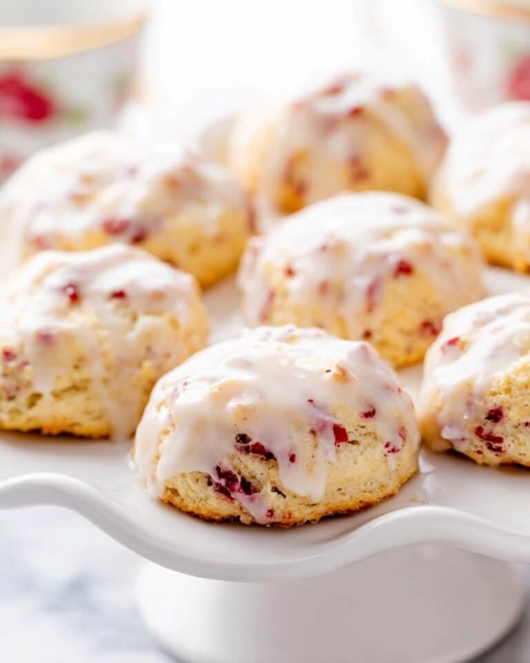 Ridiculously Easy Lemon Raspberry Scones Recipe