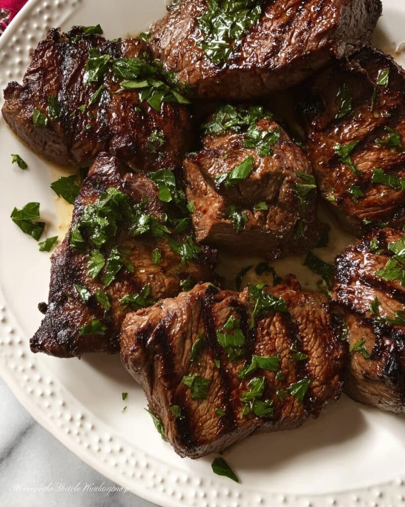 Brown Sugar Bourbon Grilled Steak Tips Recipe
