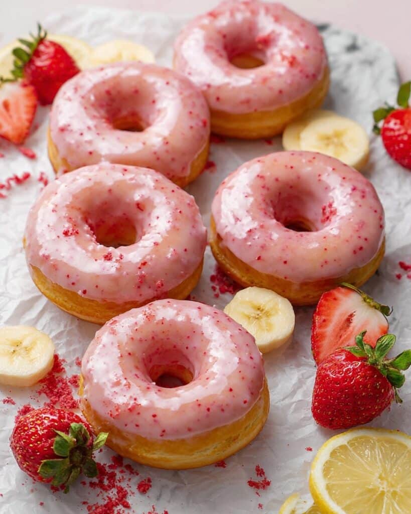 Gluten-Free Strawberry Banana Donuts Recipe