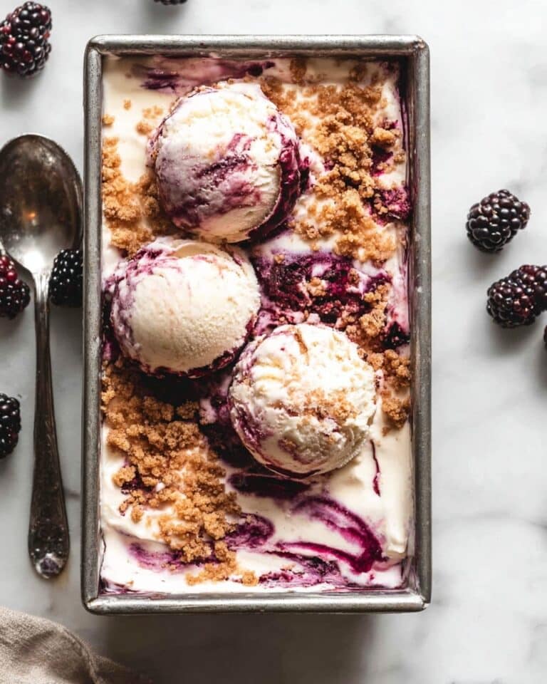 Blackberry Cheesecake Ice Cream Recipe