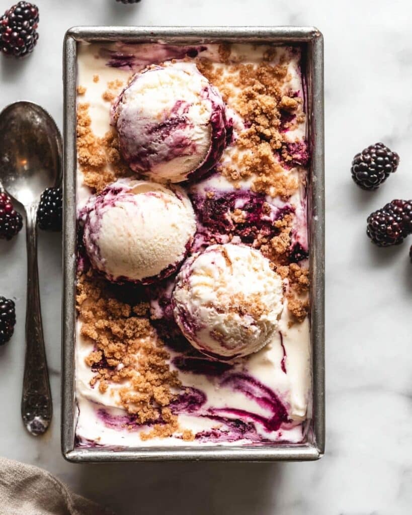Blackberry Cheesecake Ice Cream Recipe