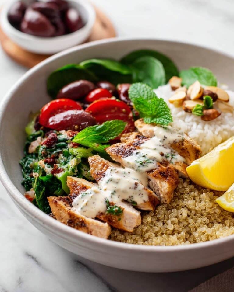 Lebanese Quinoa Chicken Bowls Recipe
