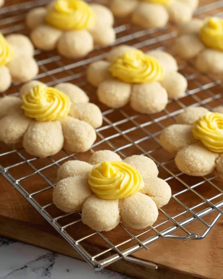 Lemon Spritz Cookies with Lemon Icing Recipe