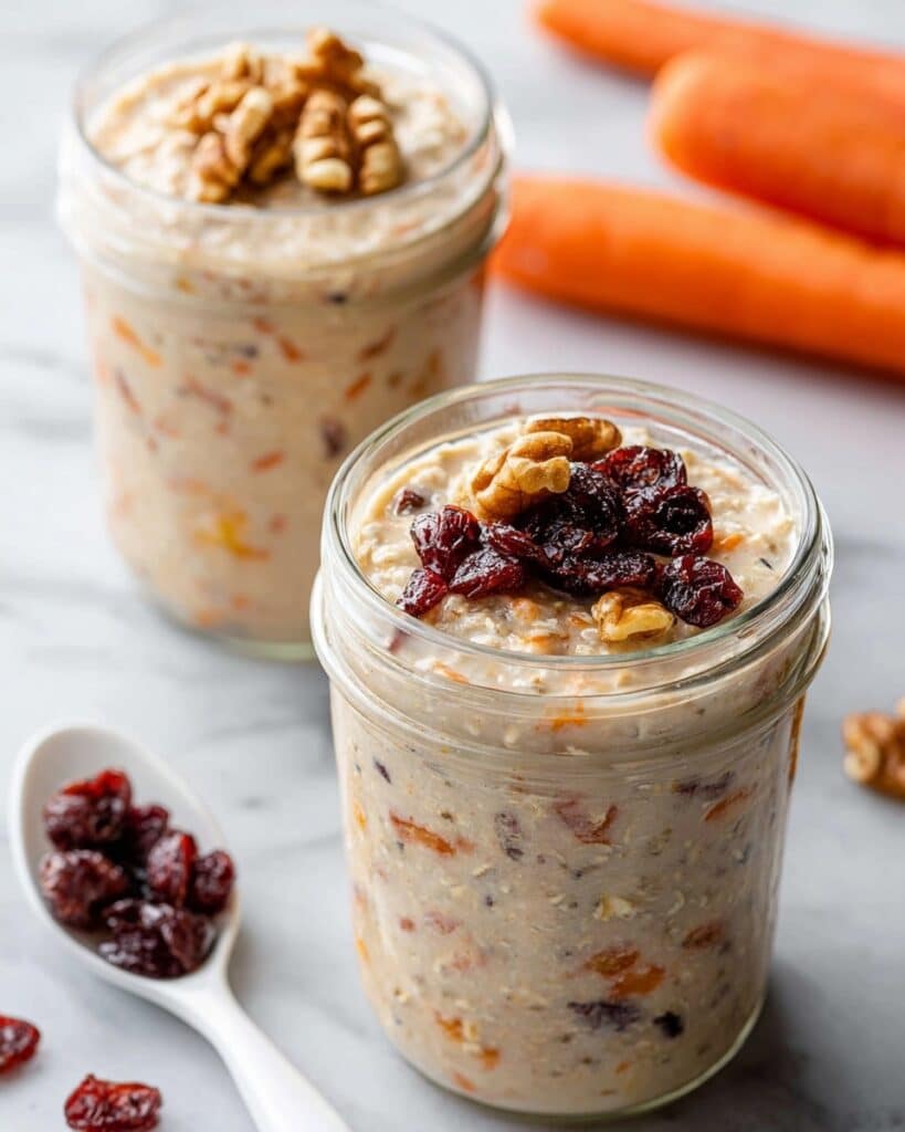 Carrot Cake Overnight Oats Recipe