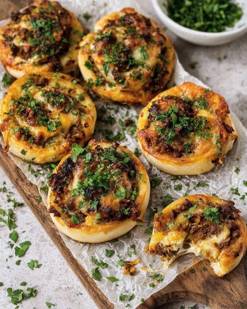 Cheesy Beef Puffs Recipe