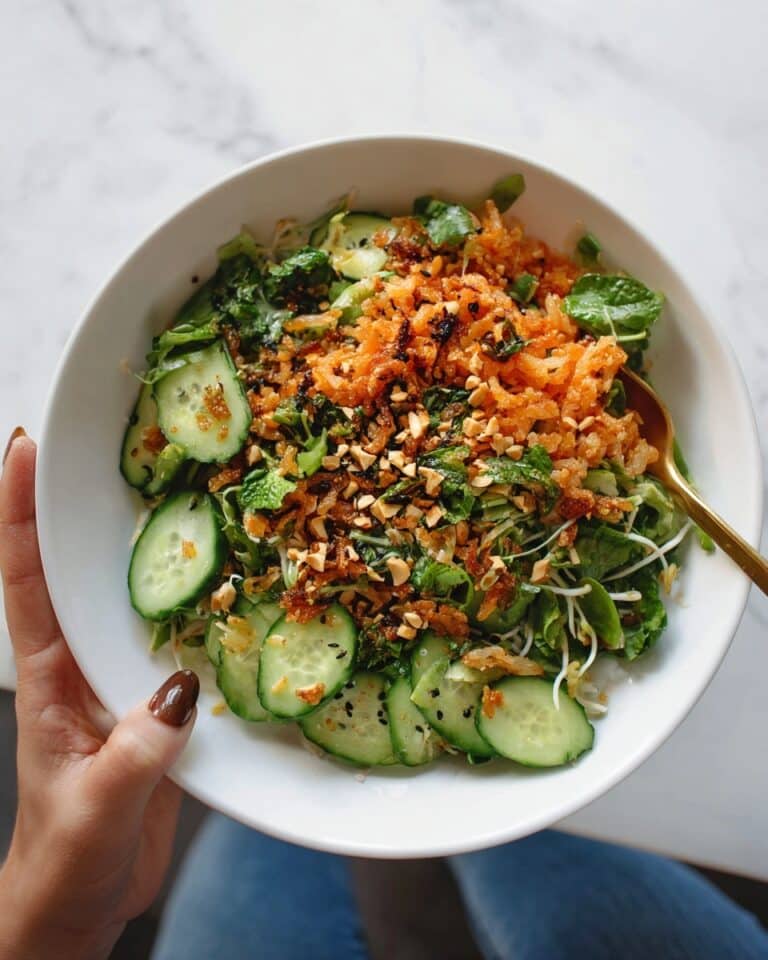 Crispy Rice Salad with Cucumbers and Herbs Recipe