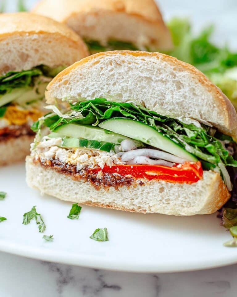 Chicken and Goat Cheese Pan Bagnat Recipe