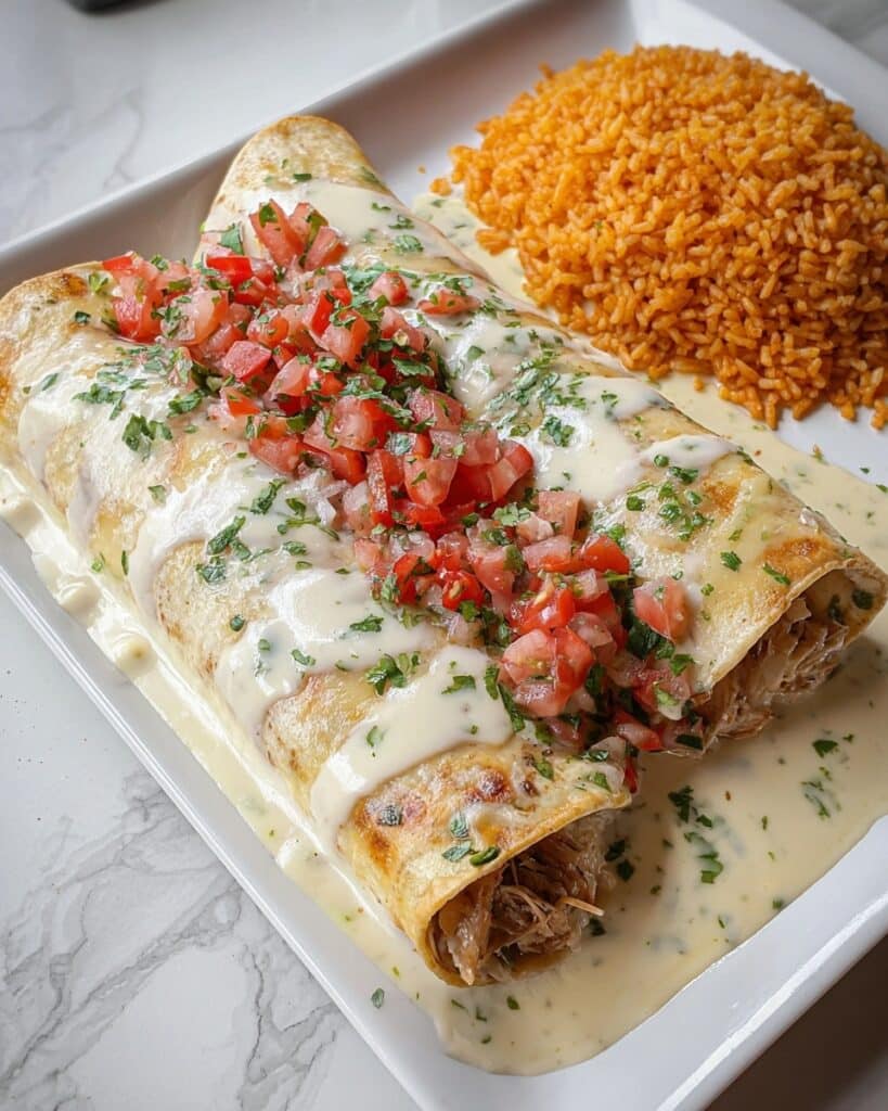 Queso Chicken Enchiladas Recipe
