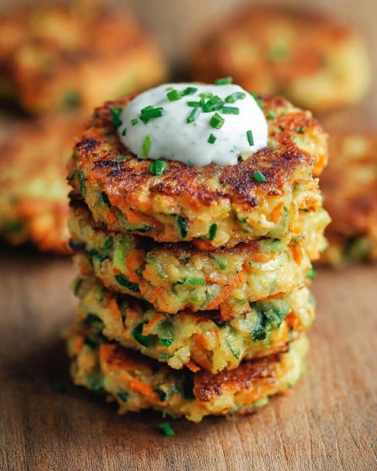 Crispy Vegetable Fritters with Avocado Yogurt Dipping Sauce Recipe