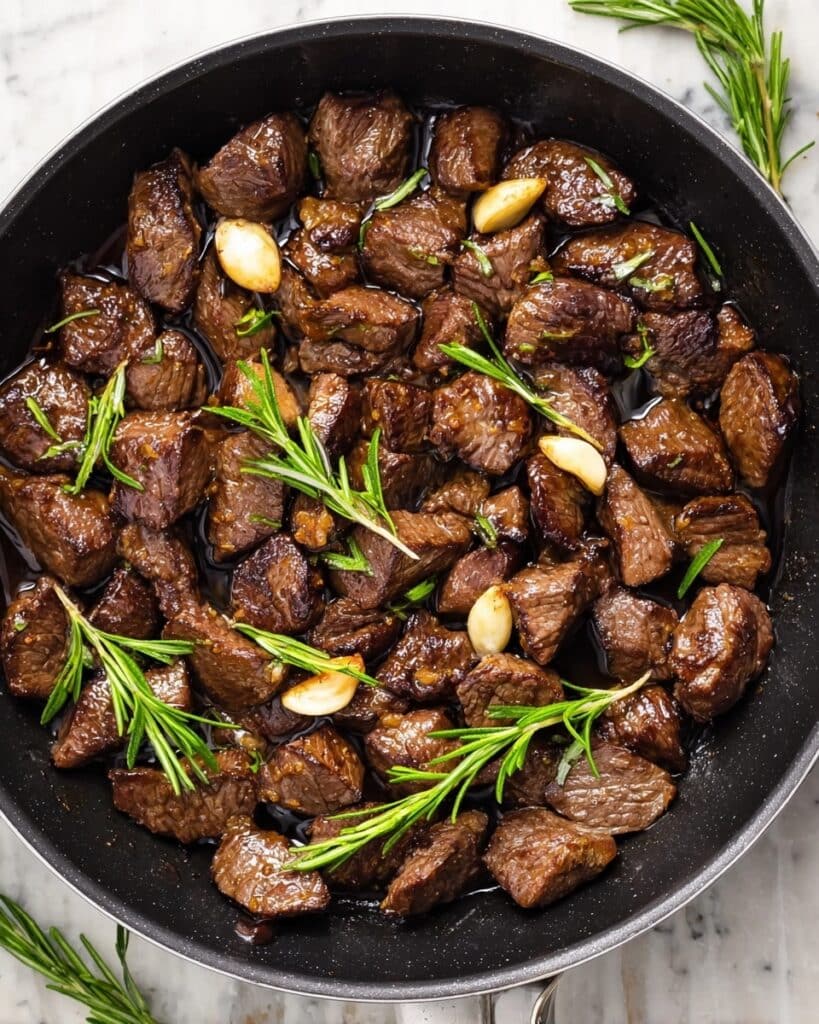 Steak Bites With Garlic Butter Recipe