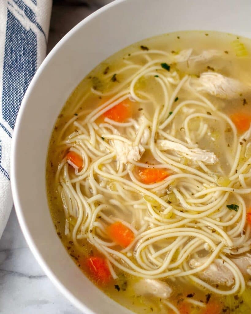 Chicken Soup with Spaghetti Recipe