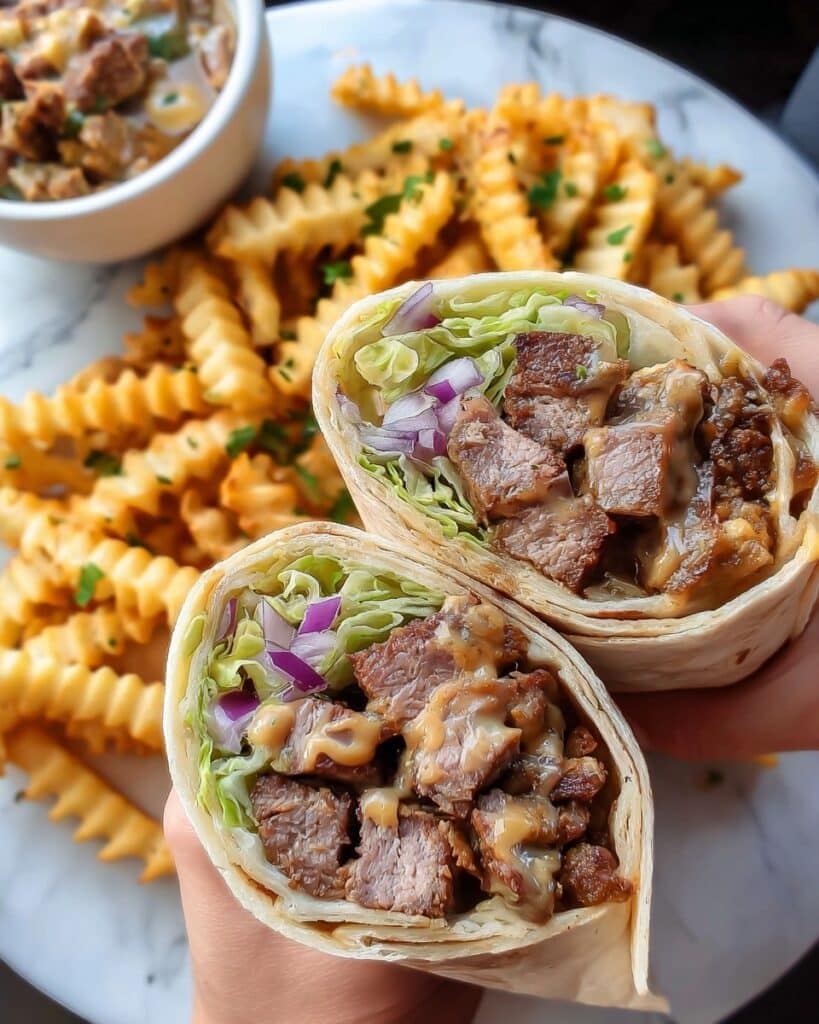 Chopped Cheeseburger Wraps Recipe