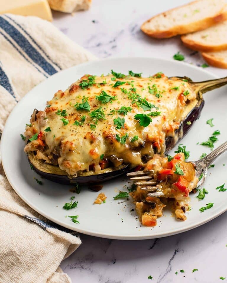 Vegetarian Stuffed Eggplant Recipe