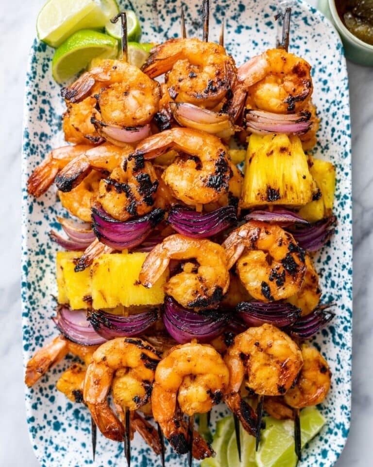 Shrimp and Pineapple Skewers Recipe