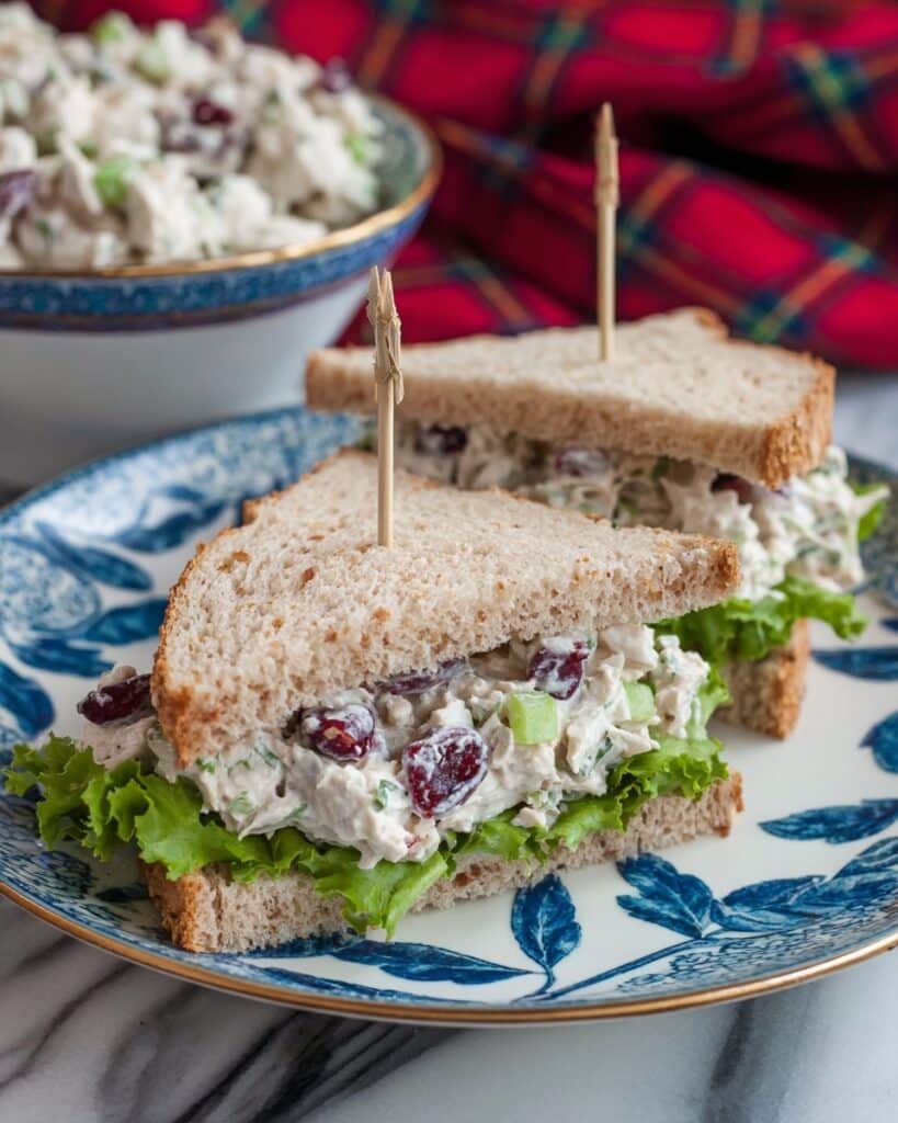 Cranberry Chicken Salad with Pecans and Celery Recipe