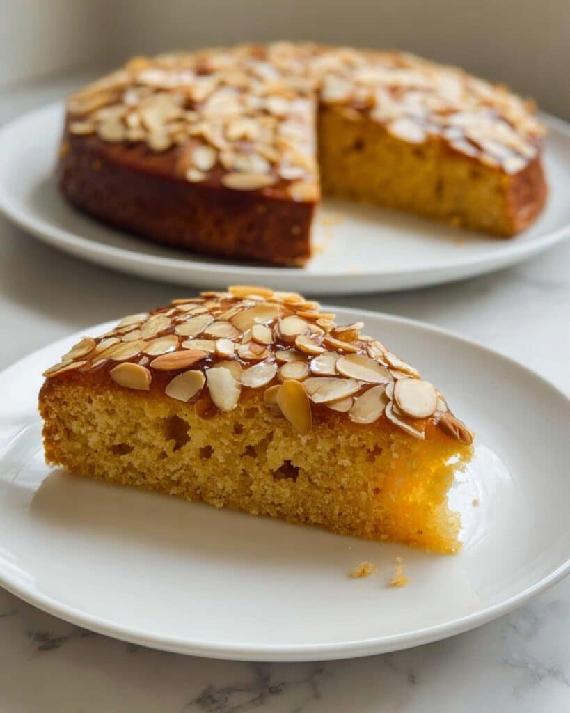 Caramel Almond Cake Recipe