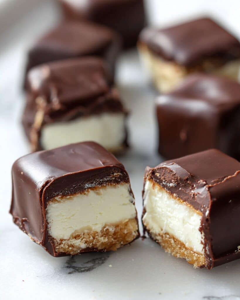 Chocolate-Covered Cheesecake Bites Recipe