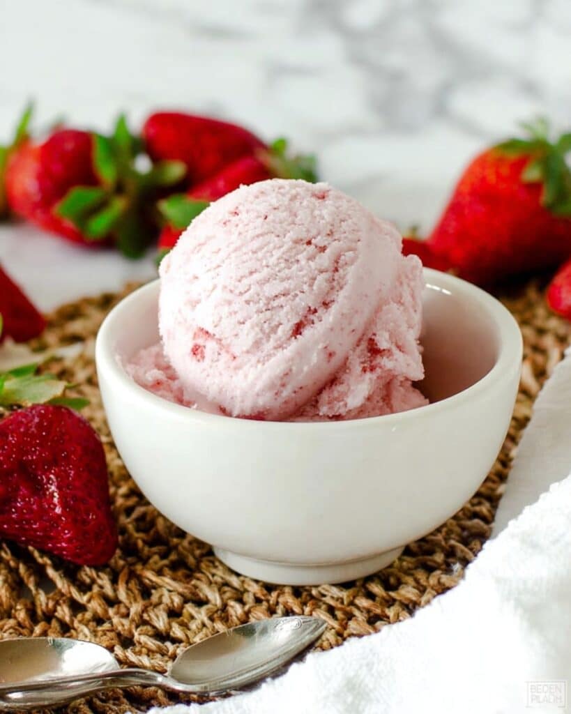 Strawberry Cottage Cheese Ice Cream Recipe
