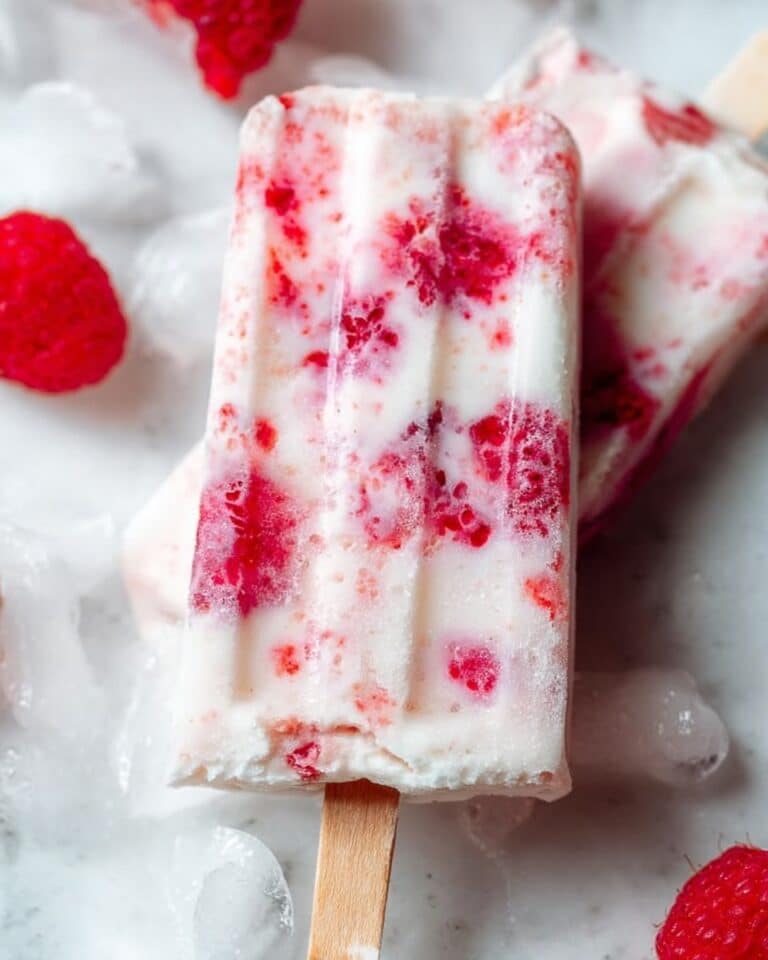 Raspberry Yogurt Popsicles Recipe