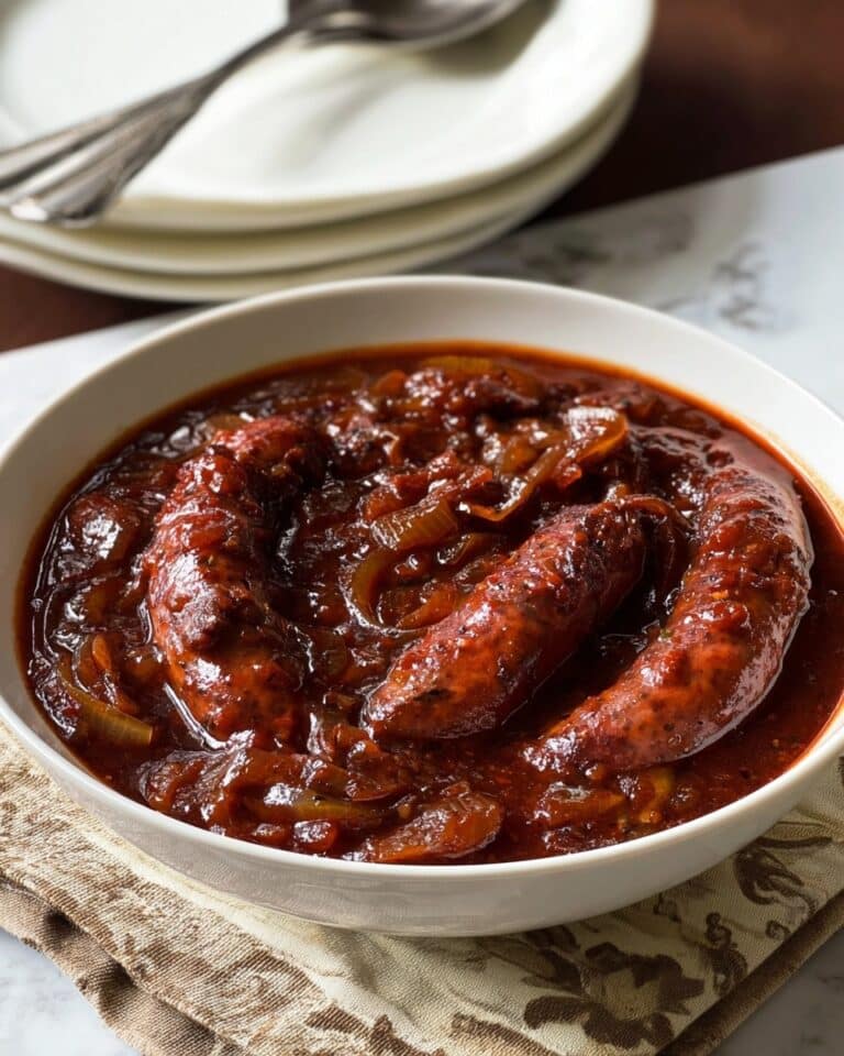 Slow Cooker Devilled Sausages Recipe