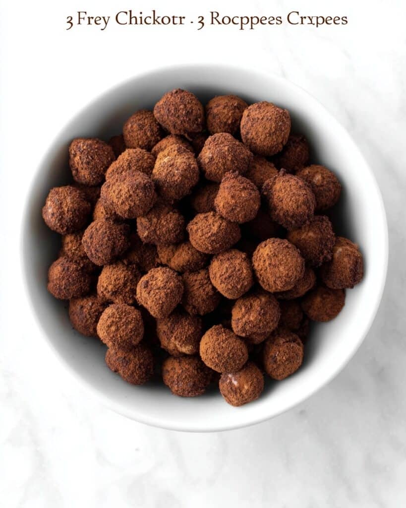 3-Ingredient Crispy Cocoa Air Fryer Chickpeas Recipe