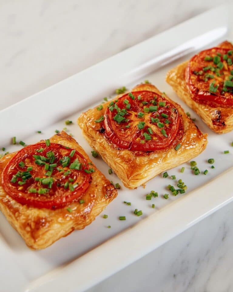 Puff Pastry, Tomato and Cheddar Tarts Recipe