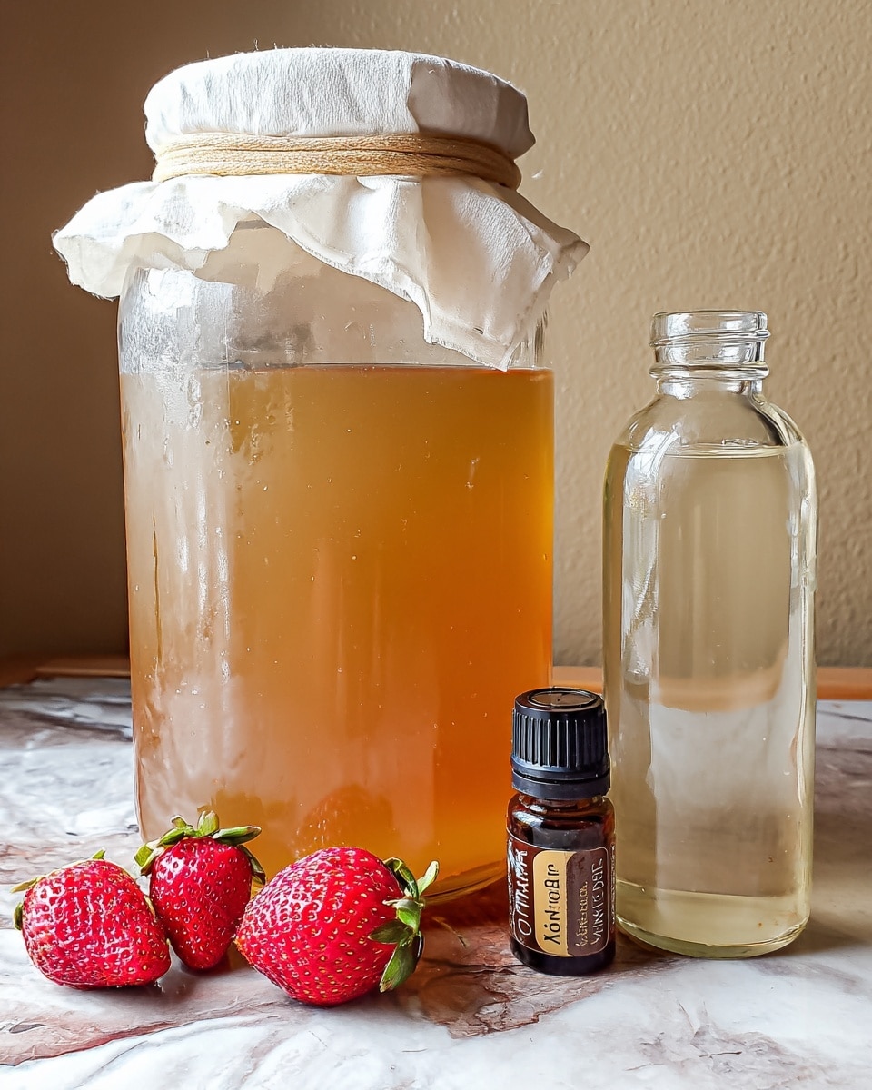 Strawberry Cream Soda Kombucha Recipe - Recipe Image
