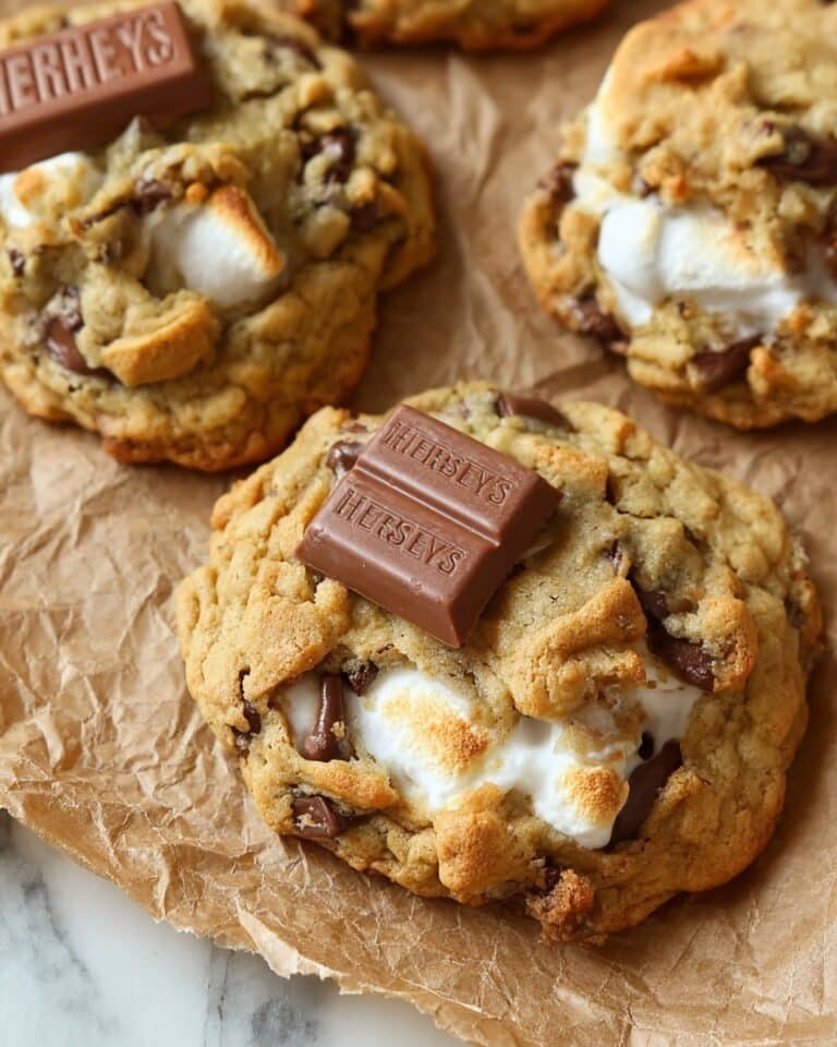 Bakery Style Jumbo S’mores Stuffed Cookies Recipe
