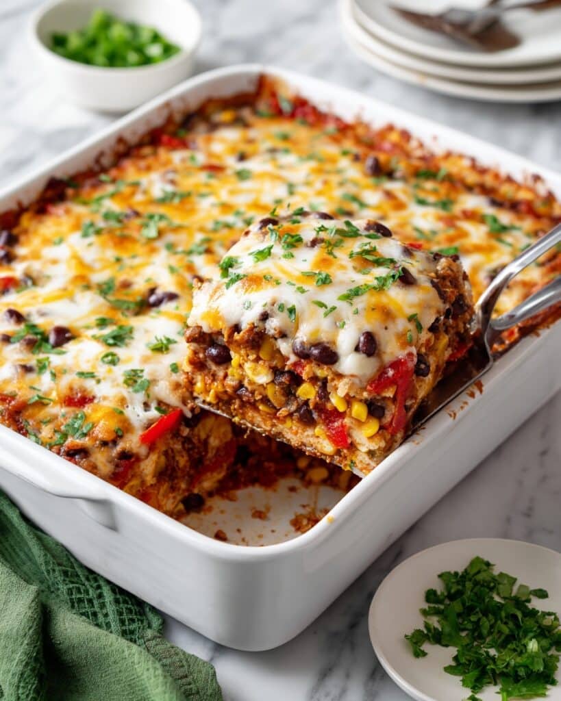 Black Bean Enchilada Casserole with Pumpkin Chipotle Sauce Recipe