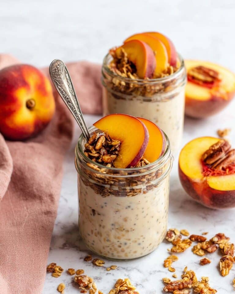 Peach Overnight Oats Recipe