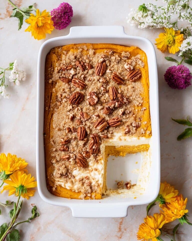 Pumpkin Dump Cake with Yellow Cake Mix Recipe