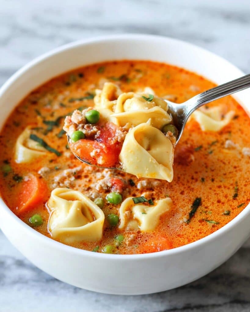 Creamy Cheese Tortellini Soup Recipe