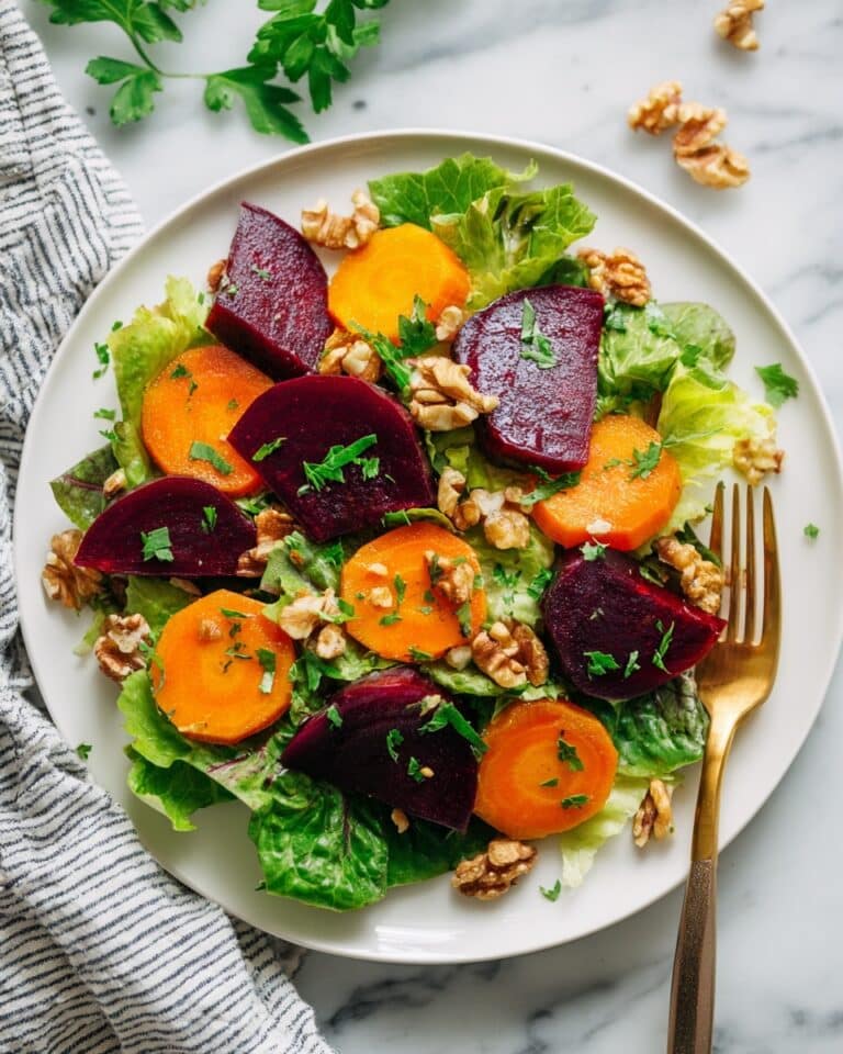 Beet Carrot Salad with Balsamic Dressing Recipe