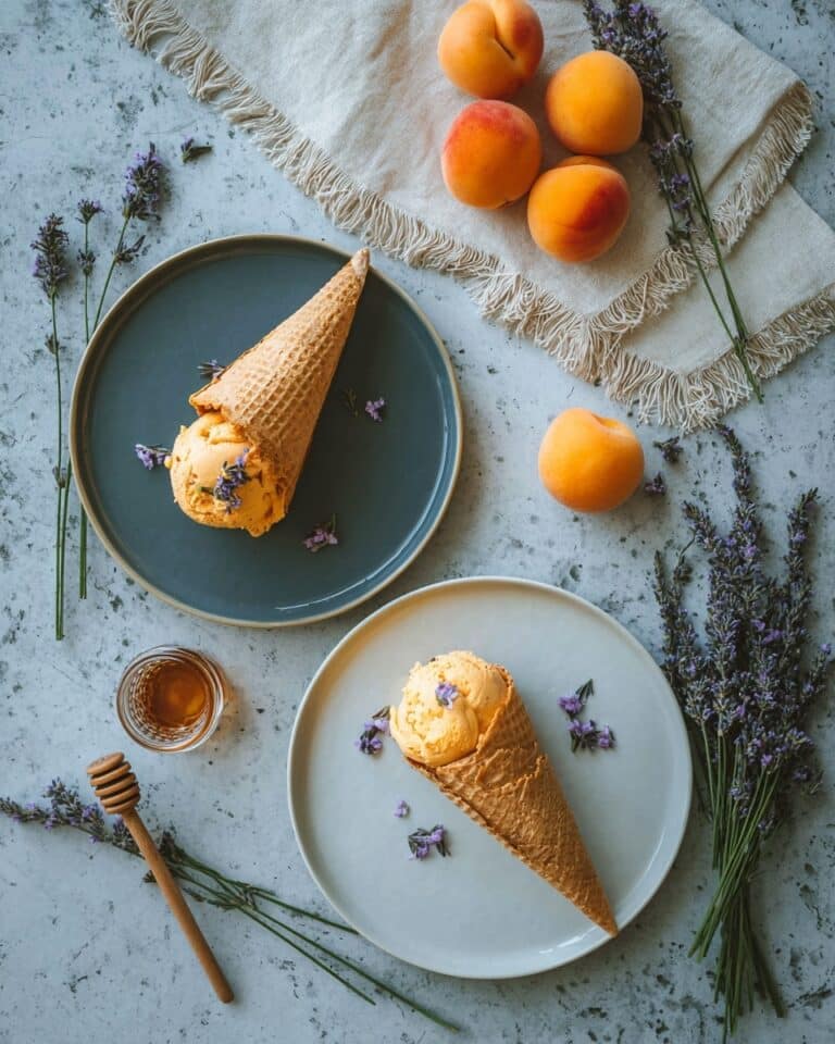 Apricot Lavender Ice Cream Recipe