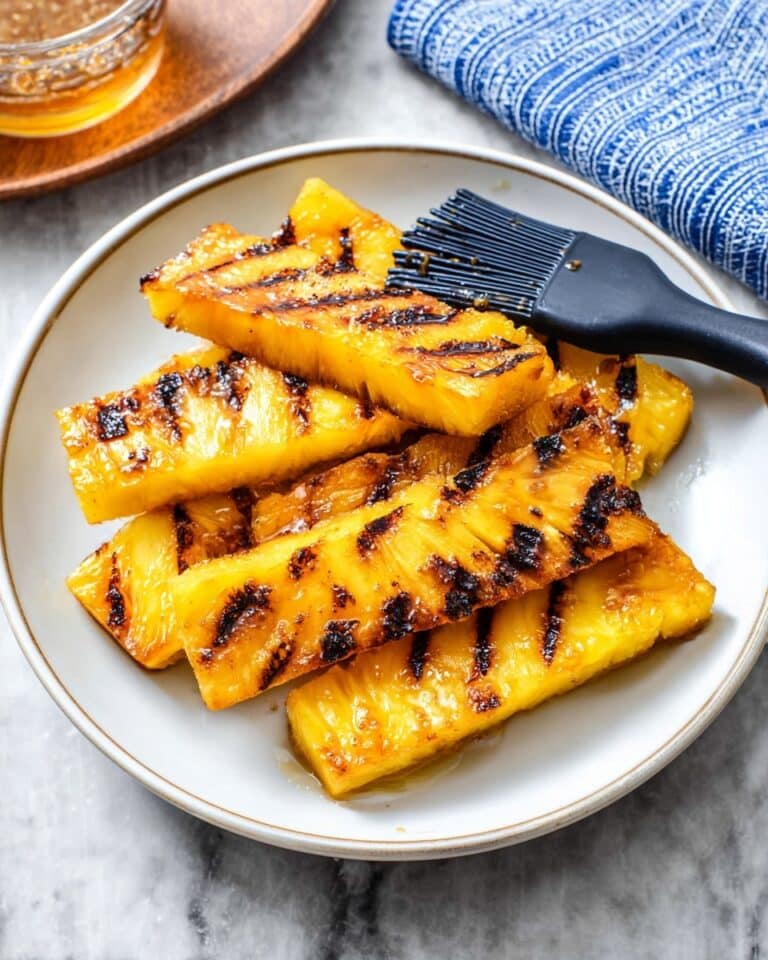 Brazilian-Style Grilled Pineapple with Cinnamon Brown Sugar Glaze Recipe