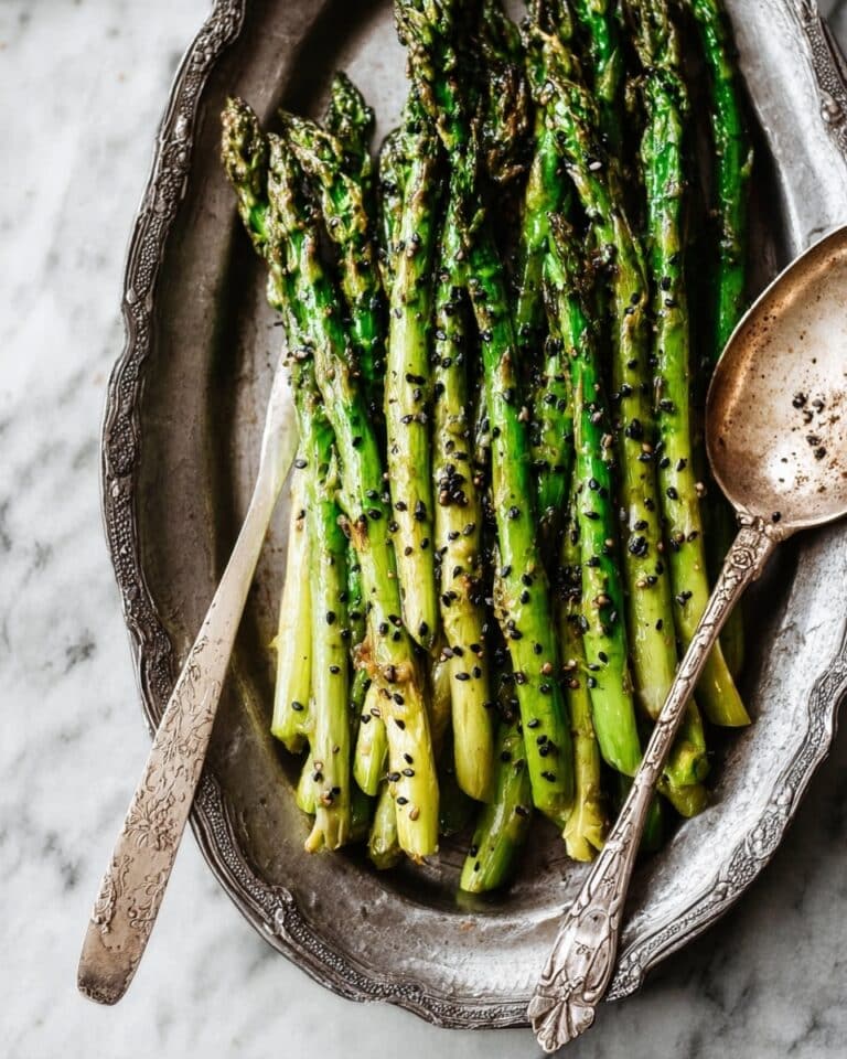 Sesame Garlic Roasted Asparagus Recipe