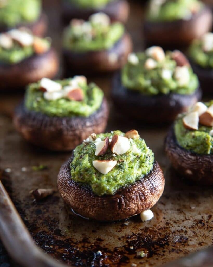 Spinach Avocado Stuffed Portobellos Recipe