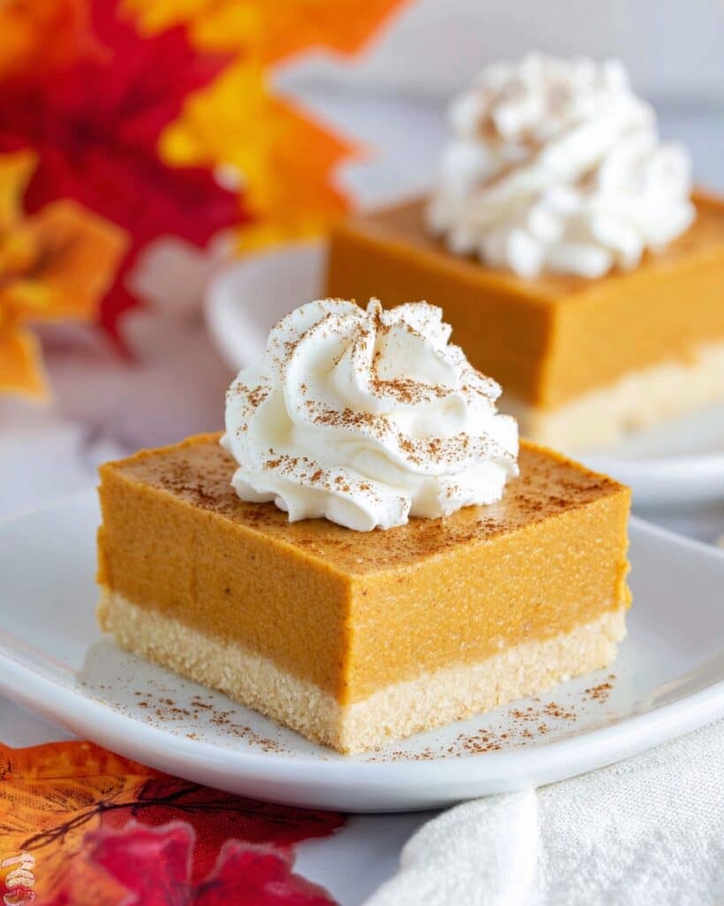 Pumpkin Pie Bars with Shortbread Crust Recipe