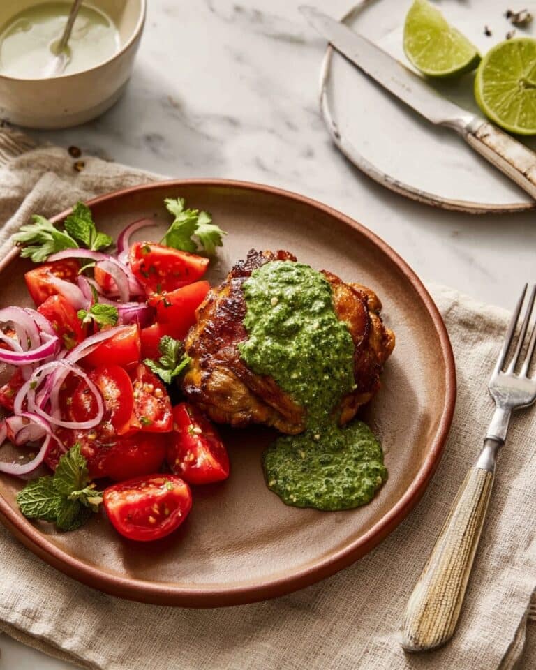 Peruvian Chicken with Green Aji Verde Sauce Recipe