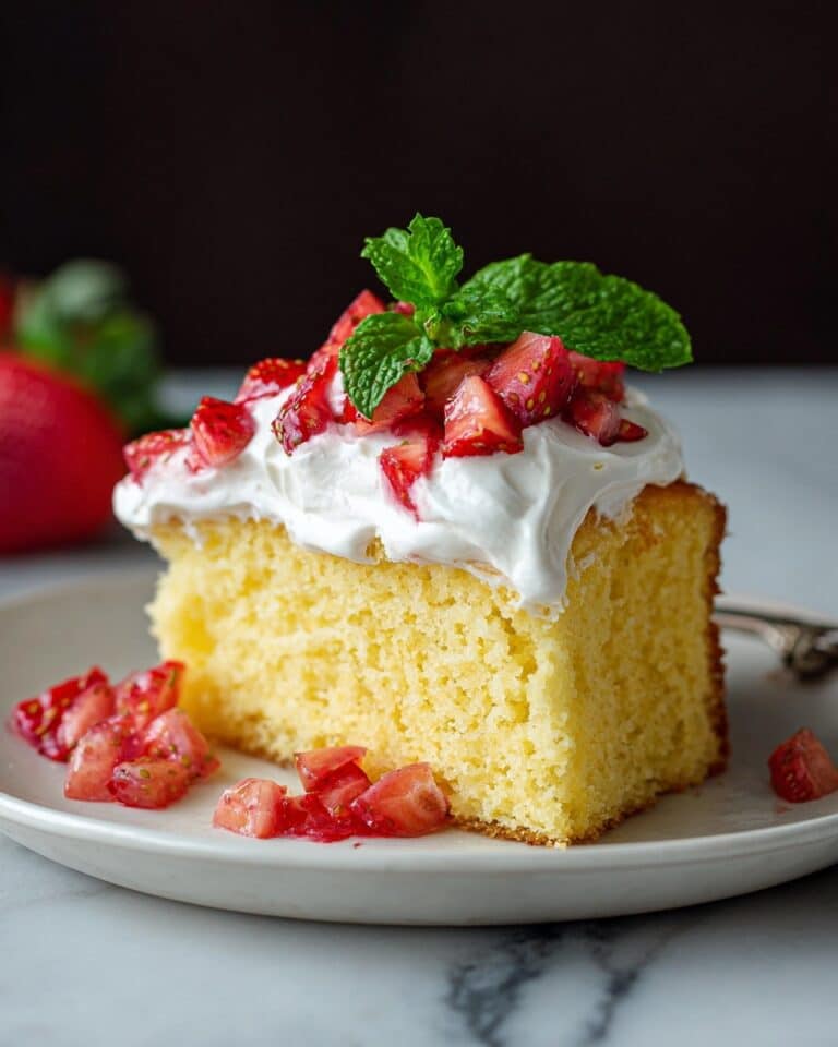 Lemon Ricotta Cake with Strawberries and Whipped Cream Recipe